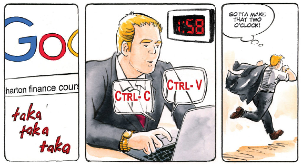 Busy MBA applicant